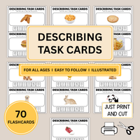 Describing Task Cards Bundle, 100 Speech Learning Cards