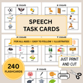 Speech Articulation Cards, Printable SLP Tool For Kids