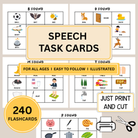 Speech Articulation Cards, Printable SLP Tool For Kids