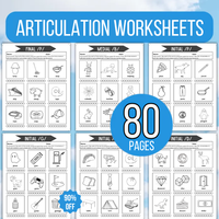 Articulation Worksheets, Printable Speech Resource Bundle