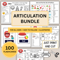 Speech Therapy Articulation Activity Bundle for SLPs, 96 Activities