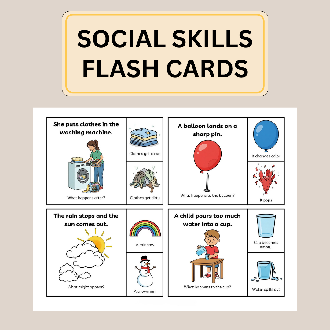 Cause and Effect Task Cards Printable; Reading Comprehension Activity; Making Inferences; Speech Therapy Task Cards; Special Education