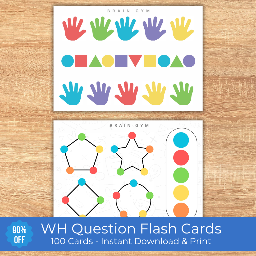 Brain Gym Activity Worksheets: Focus & Coordination Exercises (Digital Download)