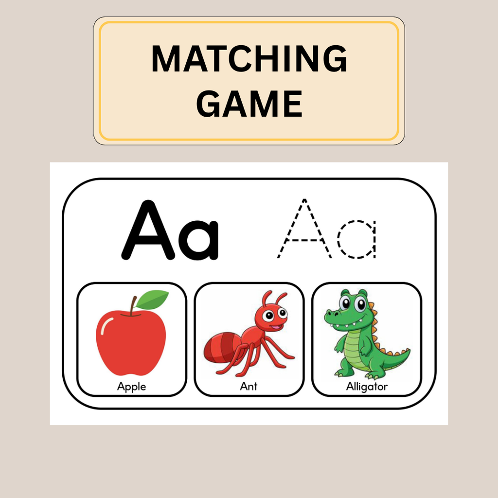 Beginning Sound Matching Game, Preschool Phonics Activity For Kids