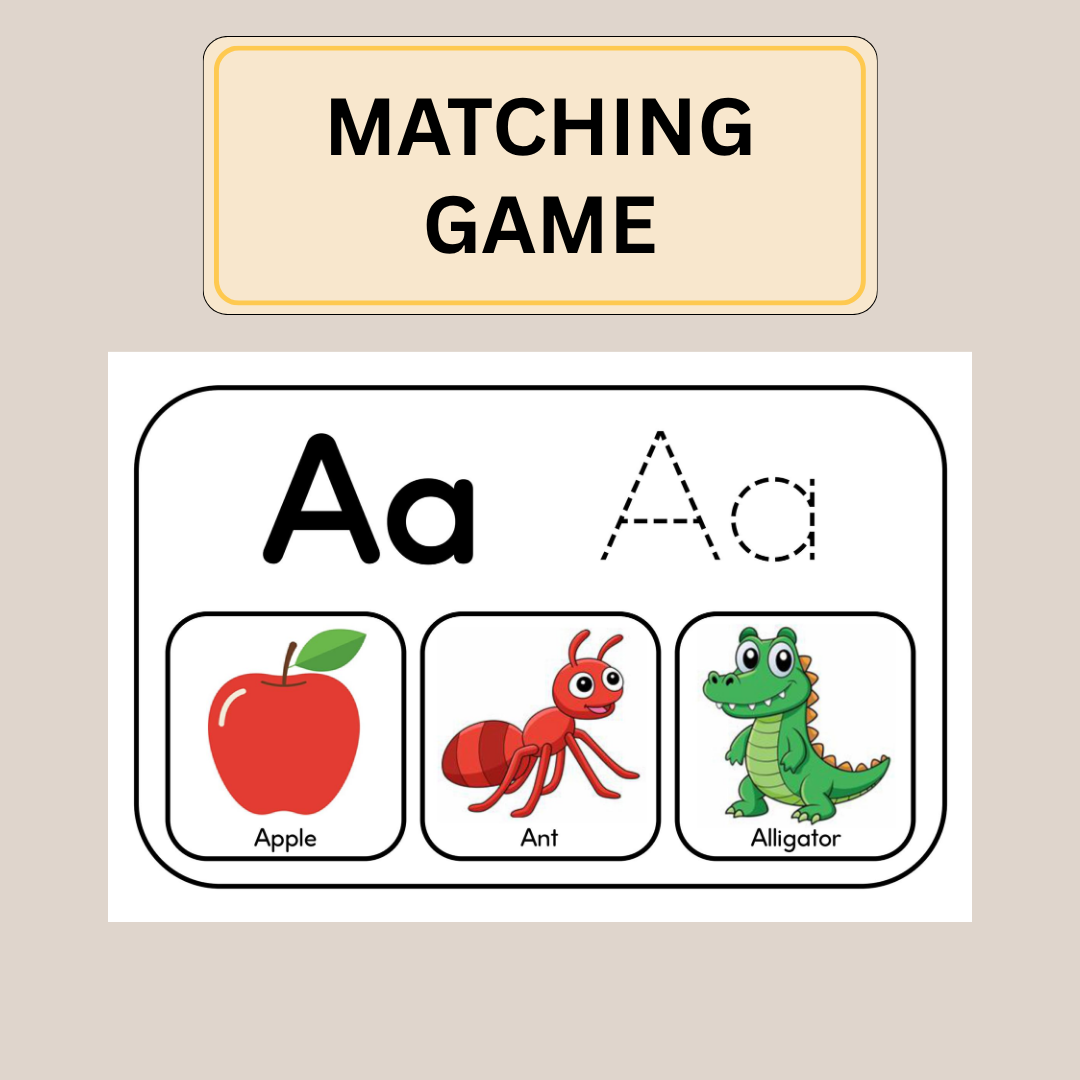 Beginning Sound Matching Game, Preschool Phonics Activity For Kids