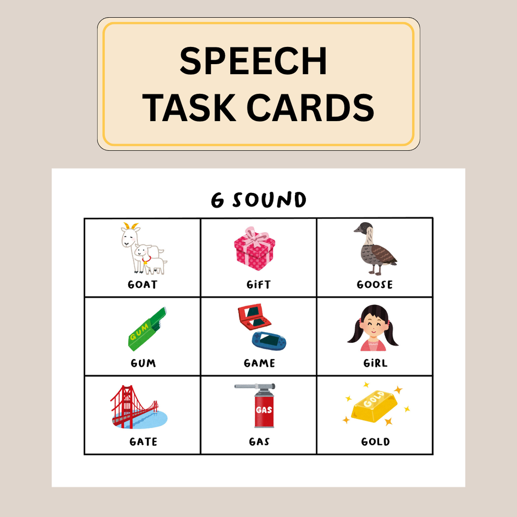 Speech Articulation Cards, Printable SLP Tool For Kids
