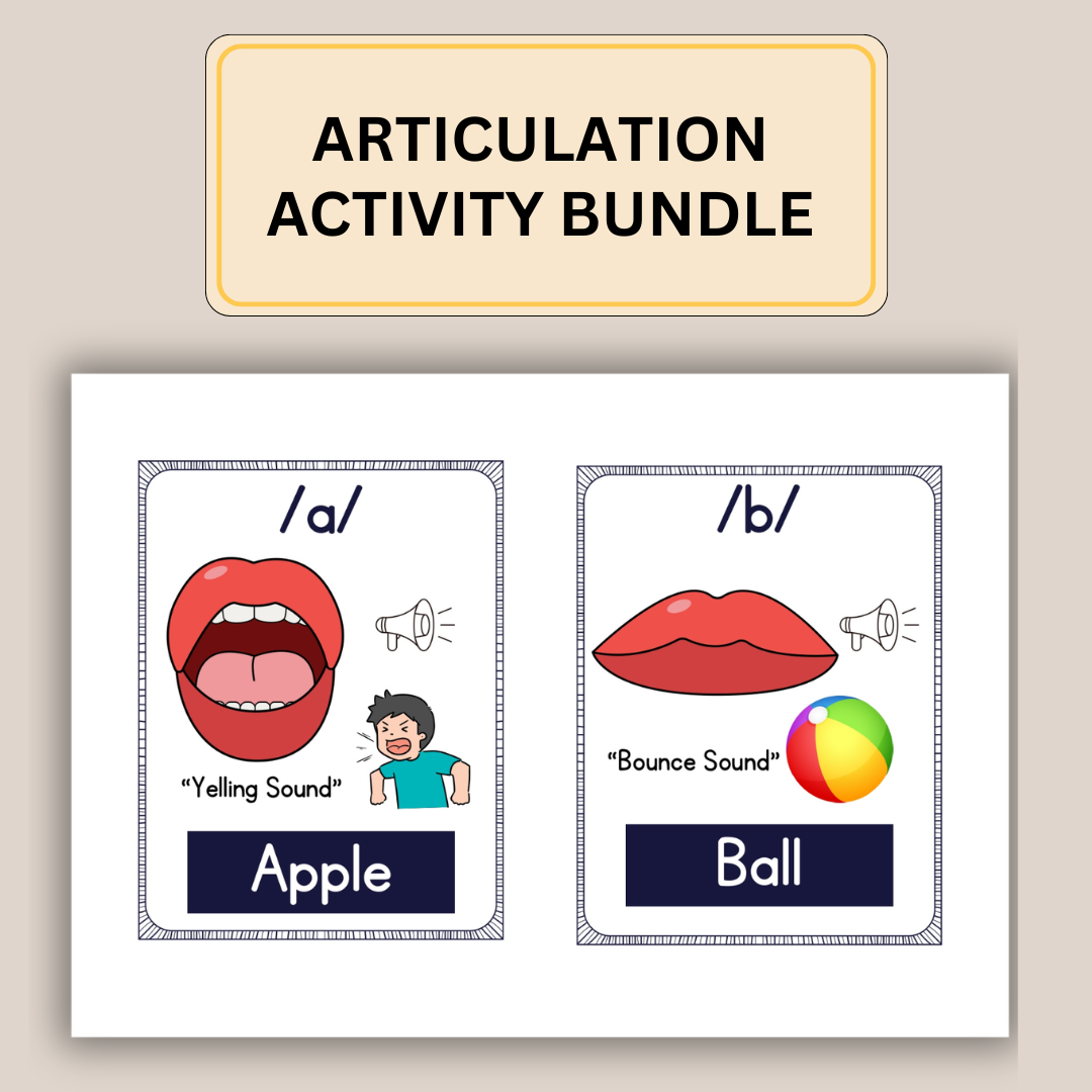 Speech Therapy Articulation Activity Bundle for SLPs, 96 Activities