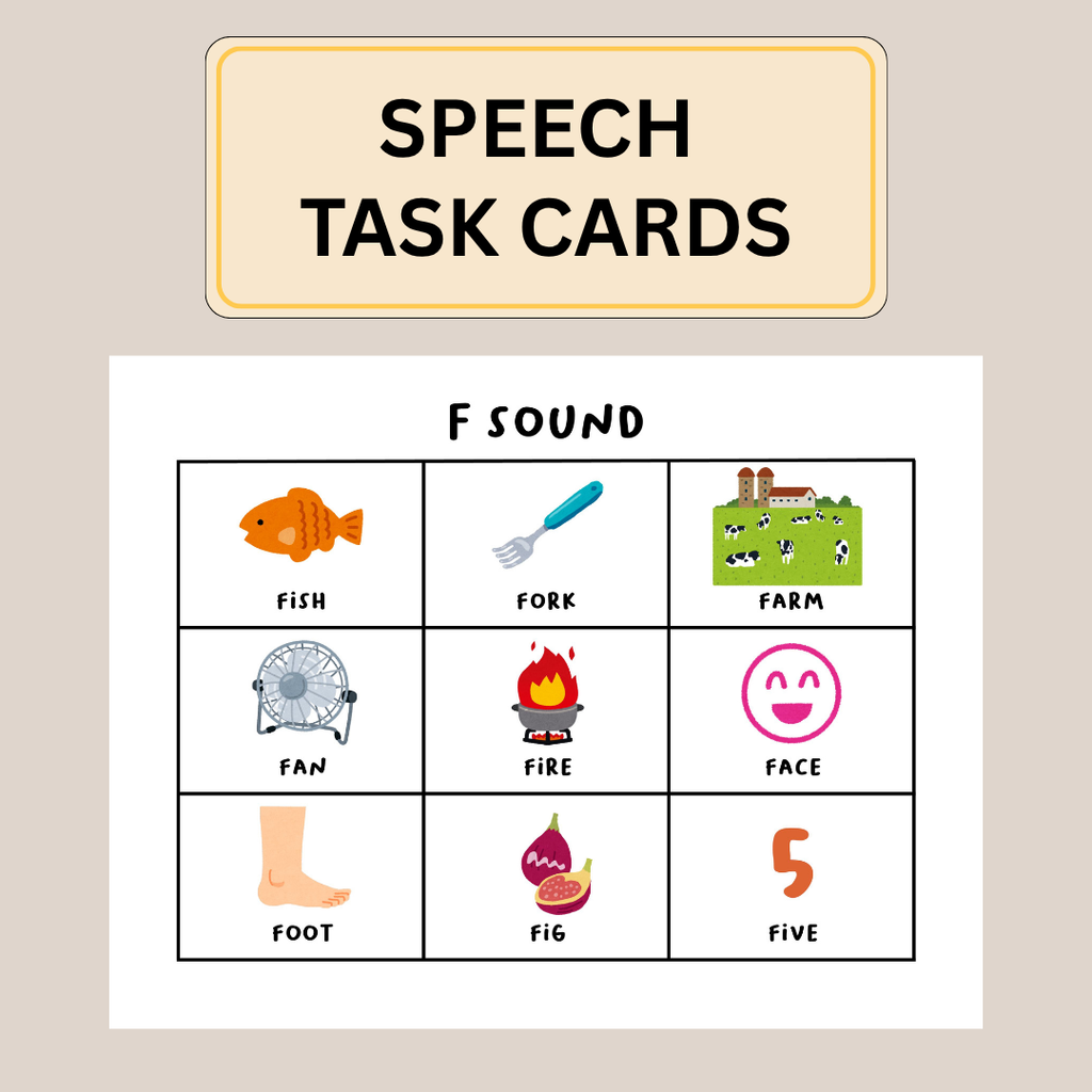 Speech Articulation Cards, Printable SLP Tool For Kids