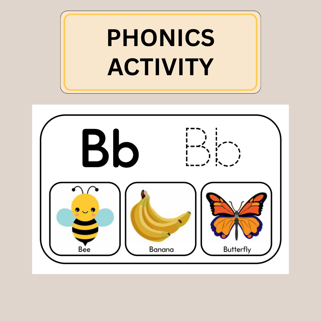 Beginning Sound Matching Game, Preschool Phonics Activity For Kids