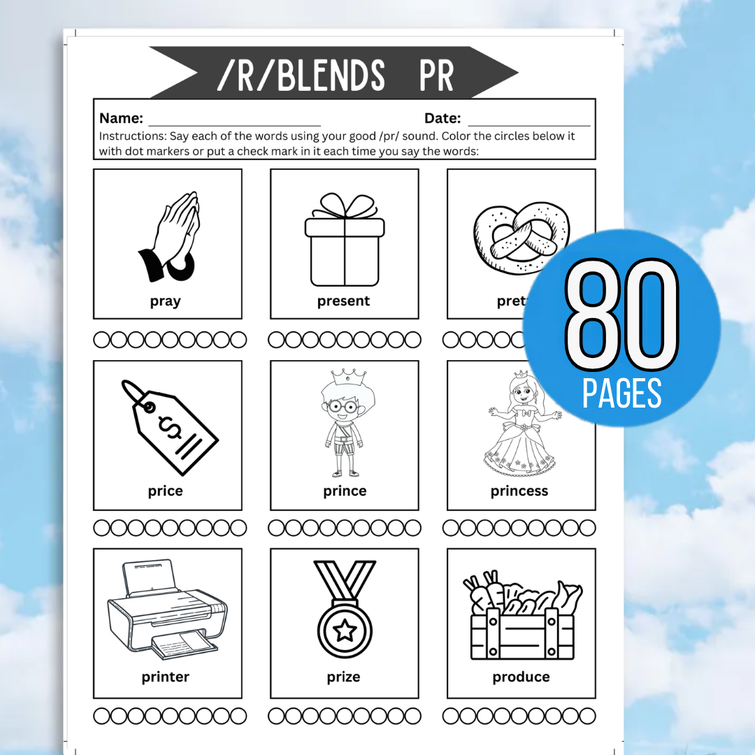 Articulation Worksheets, Printable Speech Resource Bundle