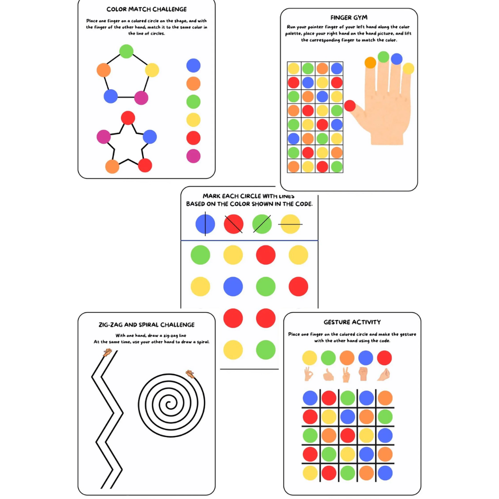 Brain Gym Bonus Pack, 30 New Activities for Kids, Bilateral Coordination & Fine Motor Skills