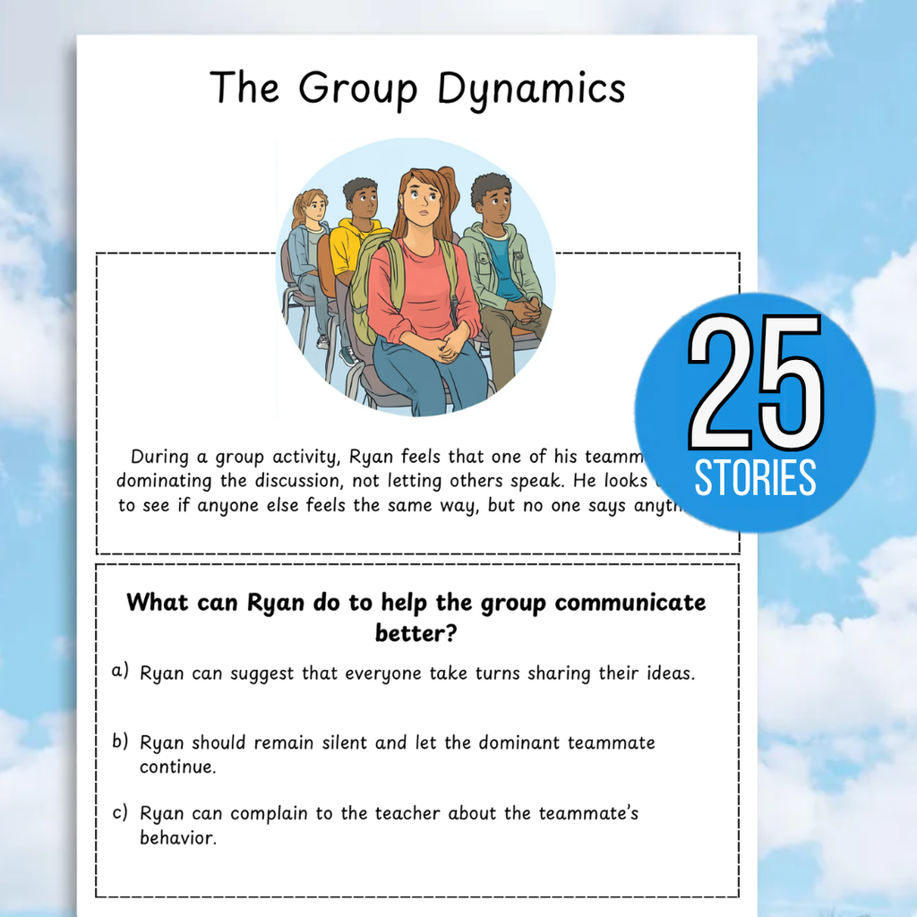 Social Skills Stories & Scenario Worksheets