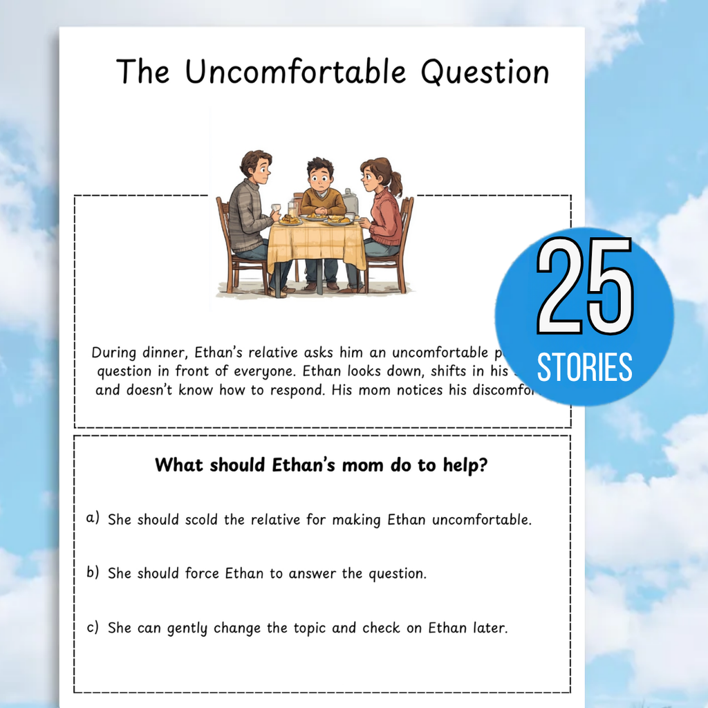 Social Skills Stories & Scenario Worksheets