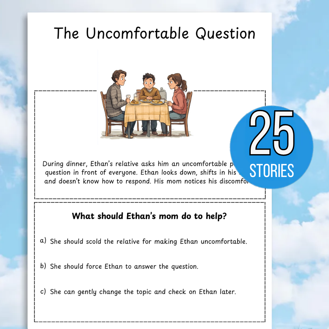 Social Skills Stories & Scenario Worksheets