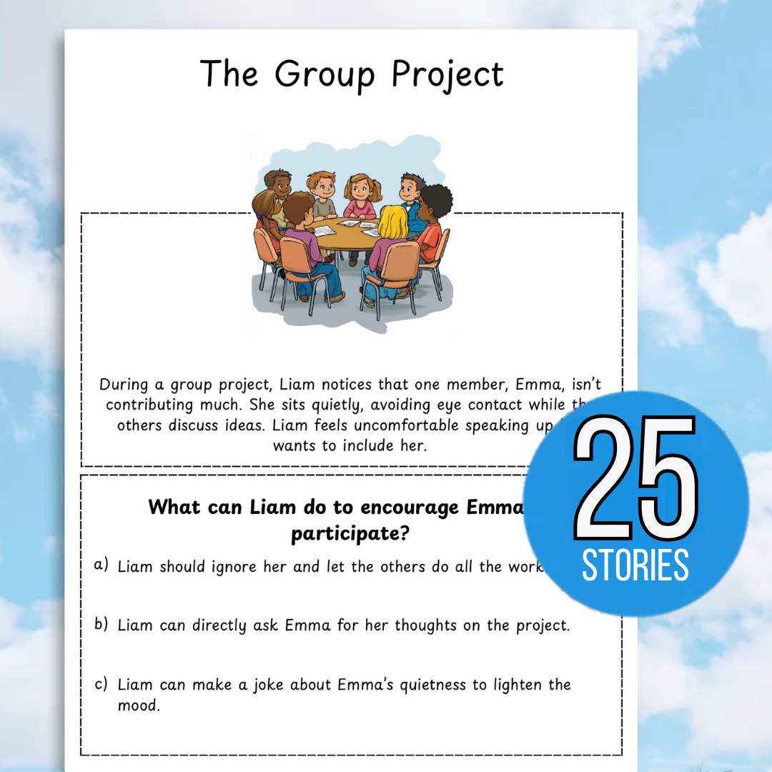 Social Skills Stories & Scenario Worksheets