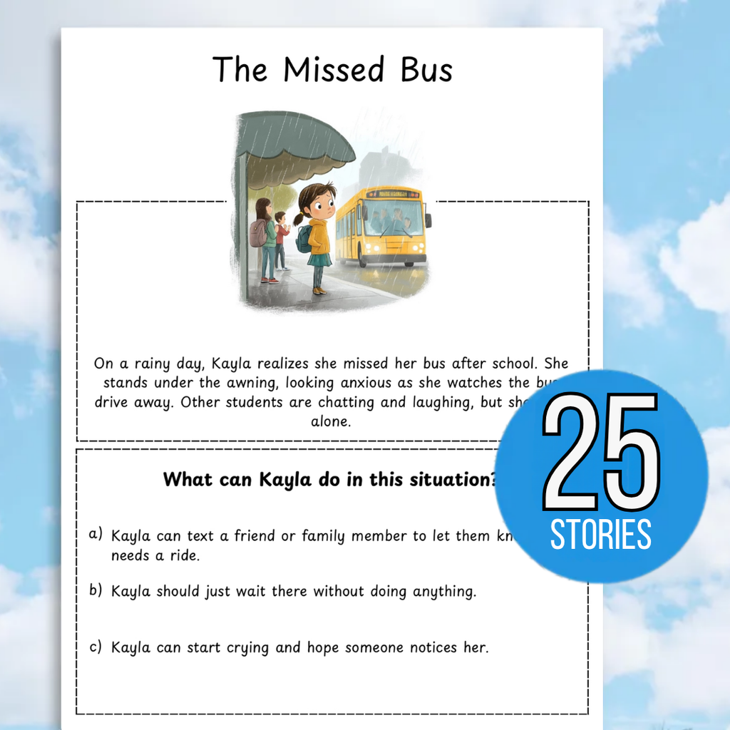 Social Skills Stories & Scenario Worksheets