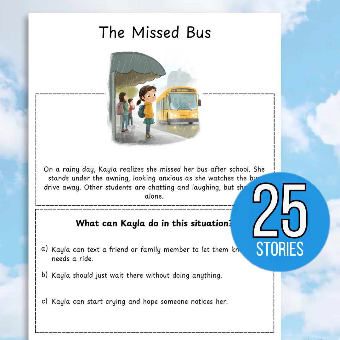 Social Skills Stories & Scenario Worksheets